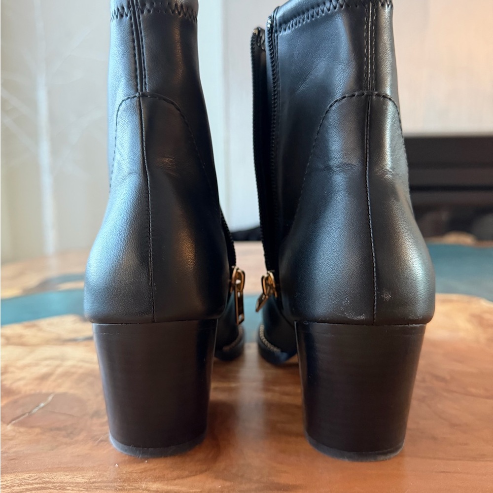 Coach Black Leather Heeled Boots - Picture 3 of 4